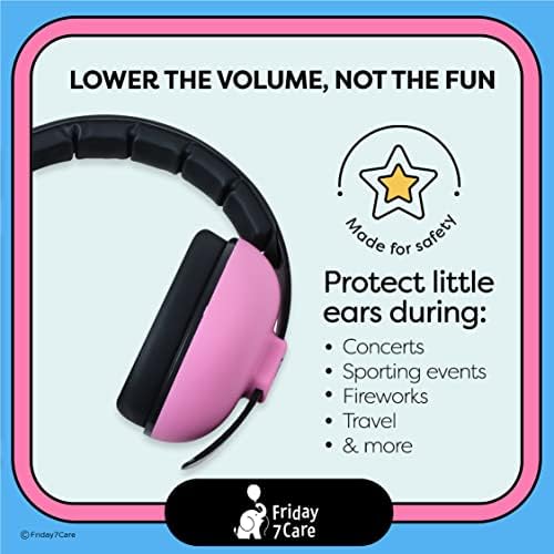 Side profile of Friday 7Care baby ear protection earmuffs