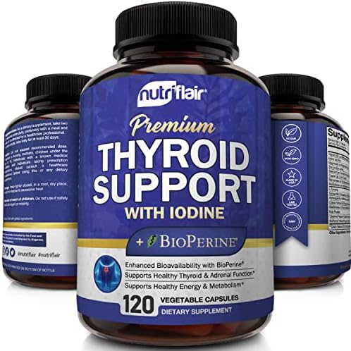 NutriFlair Thyroid Support Complex front view bottle for metabolism boost