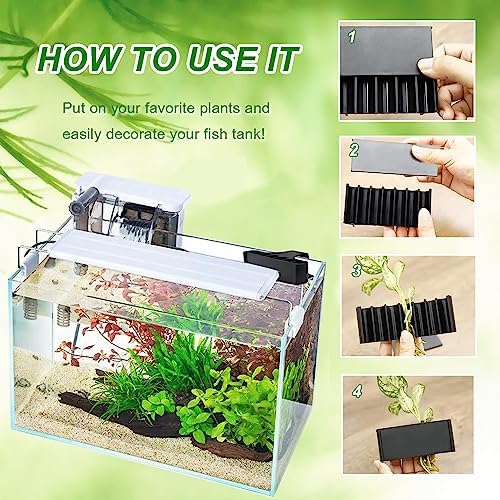 Aidmi hanging aquatic plant holder showing water flow slot details