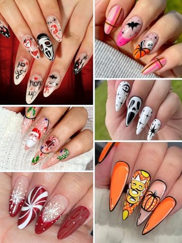 Hand demonstrating nail art designs using Ebanku pens