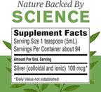 Natures Sunshine Silver Shield Liquid ingredient label detail
