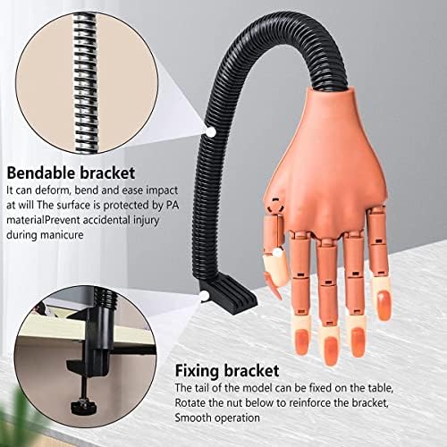 Deciniee professional practice hand showing clamp mechanism on table