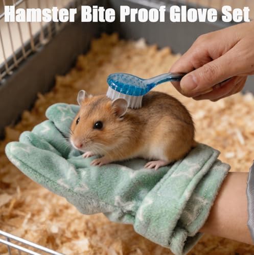 PurrrfectionPet small animal grooming comb and brush set emphasizing the compact travel friendly sizes