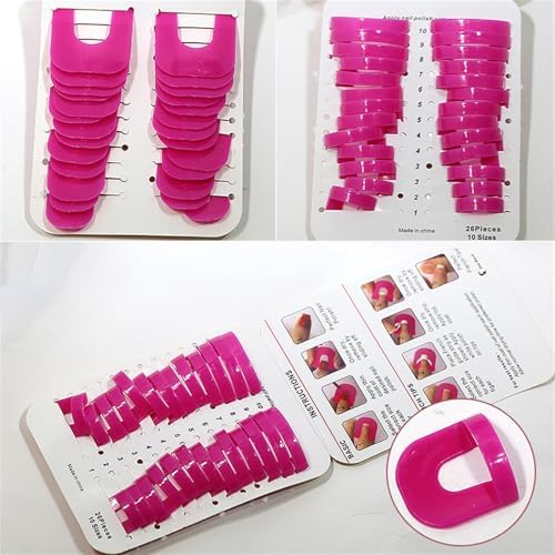 Full twenty six piece Vdaxvme nail polish protector set inside packaging