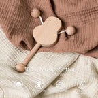 Bearmoss muslin changing pad cover fabric texture close up