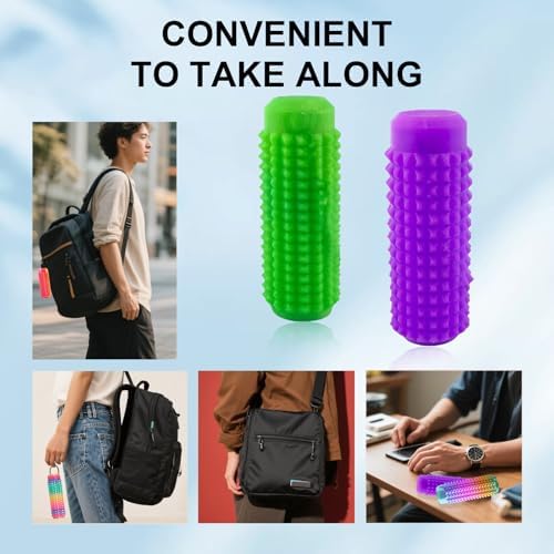 Noafuxy spiky keychain sensory accessory for adult harm reduction and focus