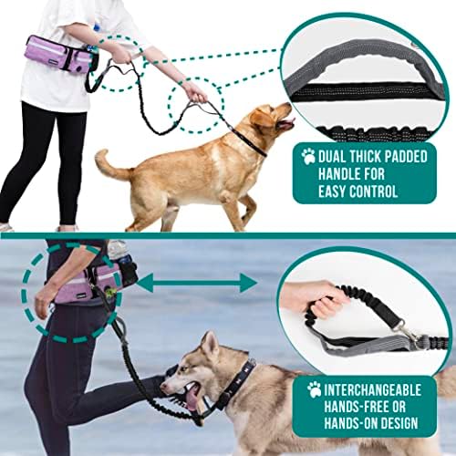 PetAmi hands free dog leash showing dual padded handle grip