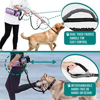 PetAmi hands free dog leash showing dual padded handle grip