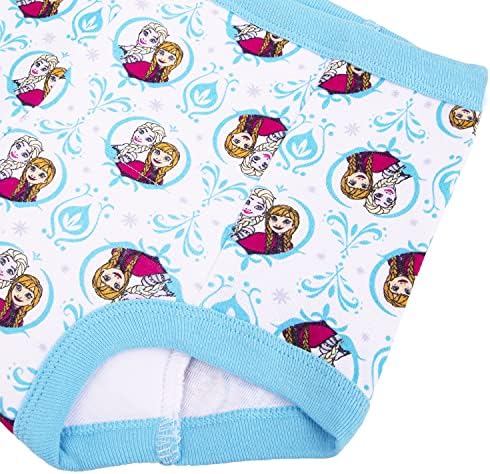 Disney Frozen girls training briefs close up on the soft combed cotton fabric