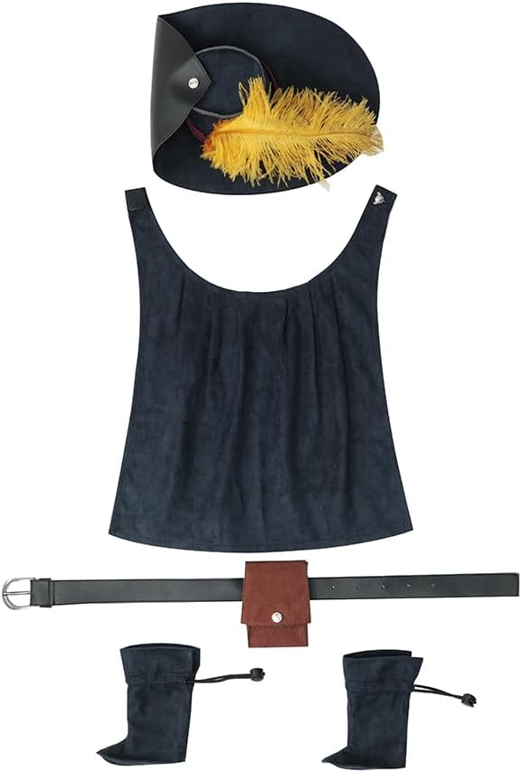 Full accessory set layout including hat, cloak, belt, and boots for pets