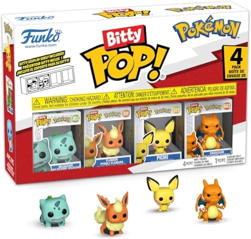 Funko Bitty Pop miniature vinyl figures inside clear stackable acrylic display case