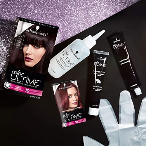 Schwarzkopf Color Ultime fade-resistant permanent hair color cream kit side packaging instructions