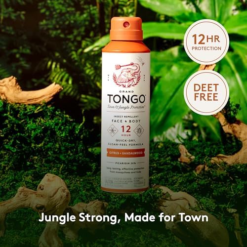 Grand Tongo insect repellent citrus and sandalwood scent bottle