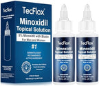 TecFlox Biotin hair growth dropper bottles lifestyle display