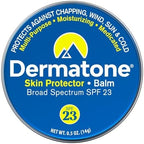 Dermatone skin protector balm front view in 0.5 Ounce mini tin