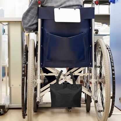 Close up of adjustable straps on Threlaco urine drainage bag cover