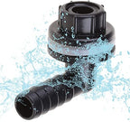 WOURRD rain barrel pipe connection elbow adapter highlighting thick waterproof washer