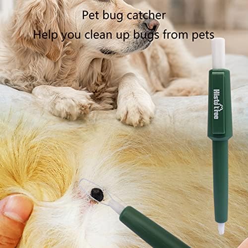 Pet owner using Bogeel grooming tool to remove tick from dog fur
