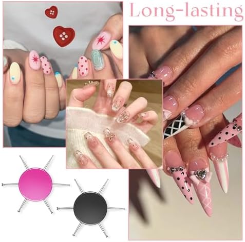 Top view of nail art dotting disc tool for manicure painting