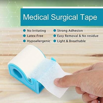 Dimensions and packaging details of the imported LotFancy surgical paper tape six roll value box