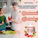 Vital Nutritive daily superfood capsules packaging back label ingredients
