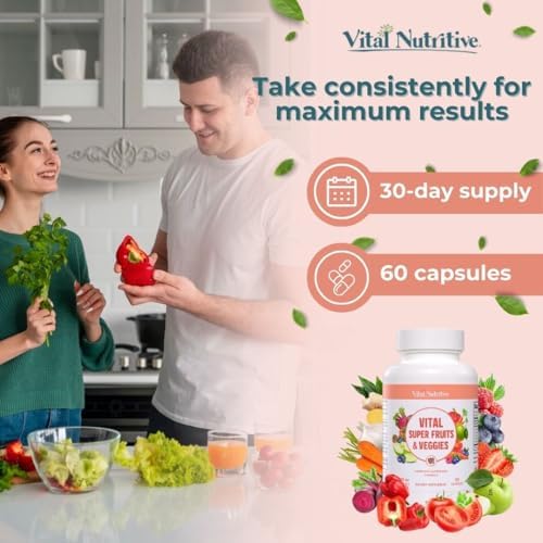 Vital Nutritive daily superfood capsules packaging label