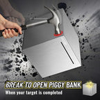 Hizgo budget tracking stainless steel vault with non slip pads attached