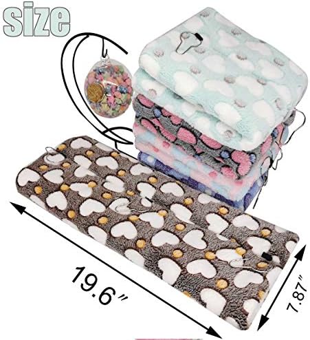 Small animal hammock with metal hooks for cage attachment