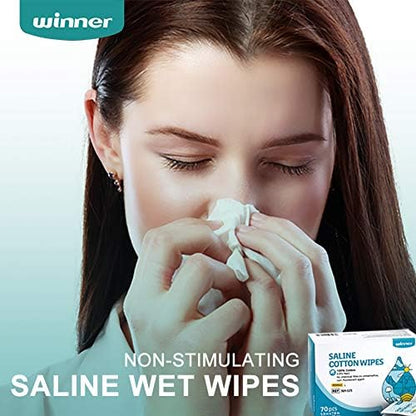 Winner medical grade saline wipes for wound care and skin soothing