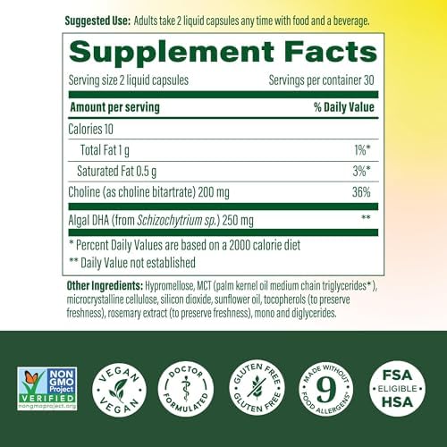 MegaFood Prenatal DHA and Choline dietary supplement capsules highlighting the innovative beadlet delivery technology.