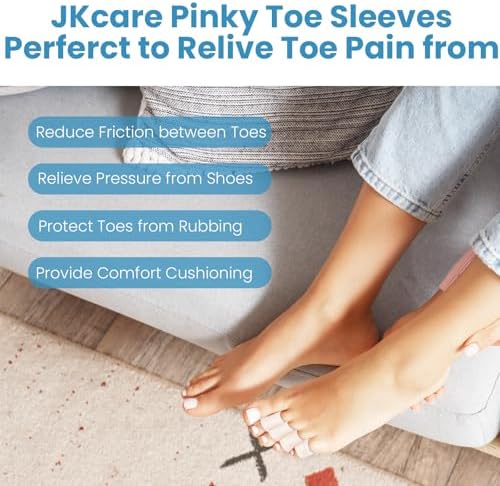Soft medical grade silicone toe sleeves for daily foot comfort