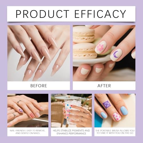 Hand holding Goolan nail art pen for precise drawing