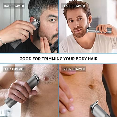 PRITECH rechargeable hair clipper packaging contents illustrating the complete set for face and body