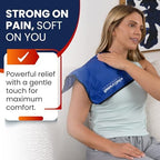 Large flexible ice pack for knee and leg injury recovery