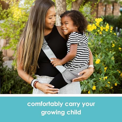Side view of the lightweight premium polyester carrier for ages one to four