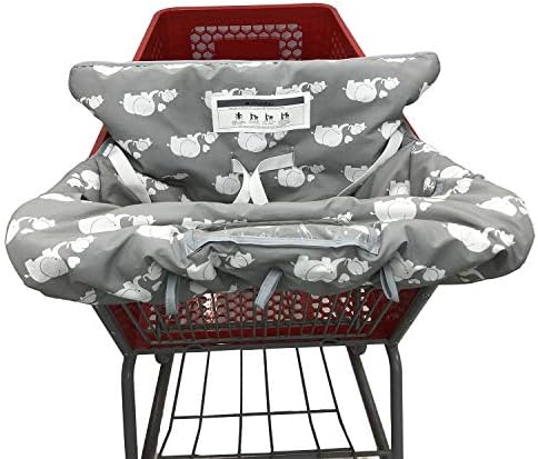 Love&go dual baby sibling trolley seat liner demonstrating the four leg holes layout for twins.