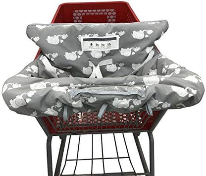 Love&go dual baby sibling trolley seat liner demonstrating the four leg holes layout for twins.