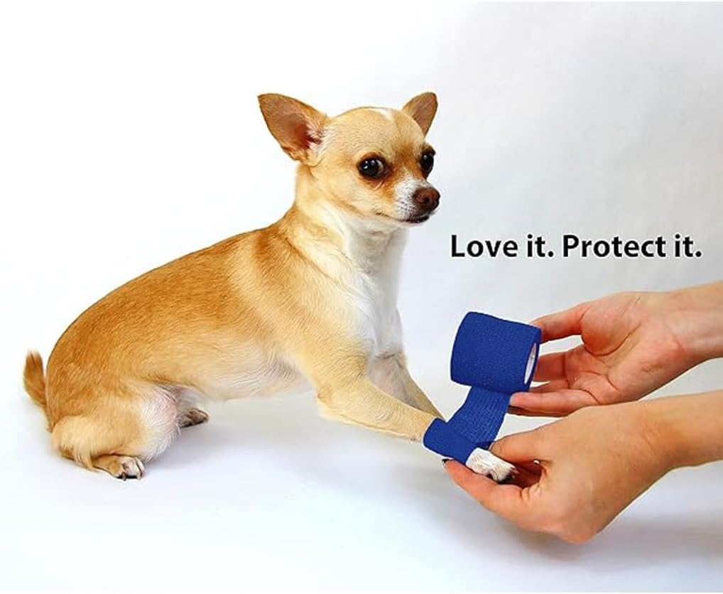 Zeekpet cohesive pet bandage dimensions 2 inches by 5 yards