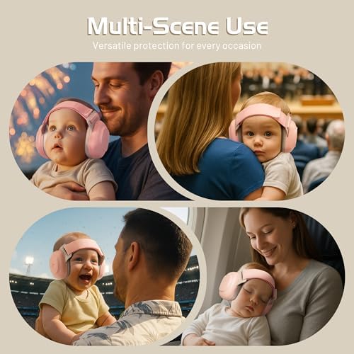 Ezarc baby earmuffs in compact travel position