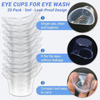 Hexinging portable plastic eyewash cups individual 5ml units for travel.