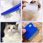 LOGJAM 14 Pcs Flea Lice Combs for Dog Cat, Multi-size Fine Stainless Steel Teeth Combs for Head Lice Treatment Pet Tear Stain Remover - Image 6