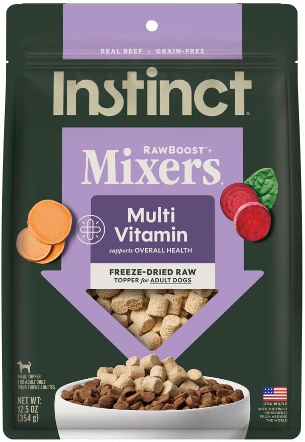 Instinct RawBoost Functional Mixers, Freeze Dried Dog Food Topper, Grain-Free, Real Chicken - Gut Health, 5.5 oz. Bag - Image 12