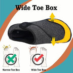 Sisttke orthopedic slippers with adjustable velcro straps for swollen feet relief.