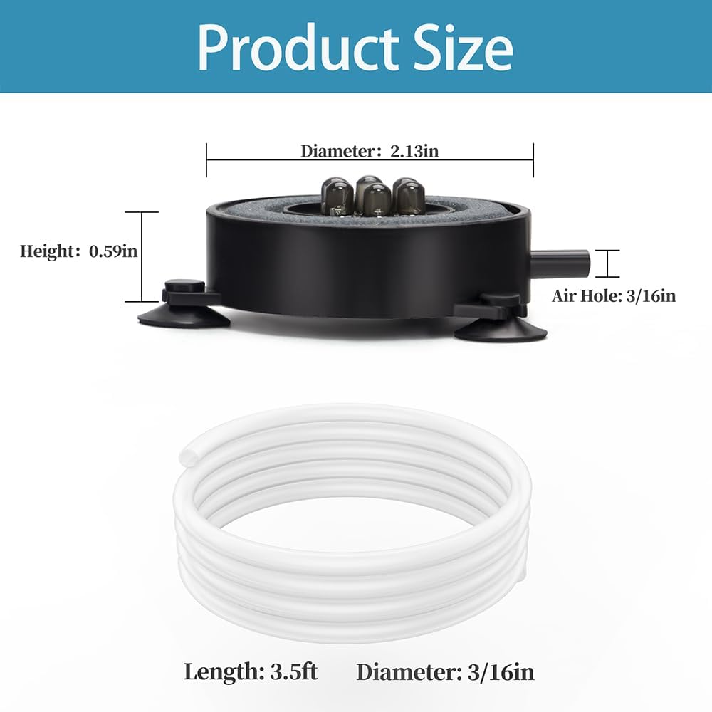DaToo aquarium bubble light power cord and adapter detail
