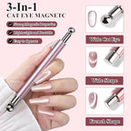 Using cat eye magnet pen on gel nail polish