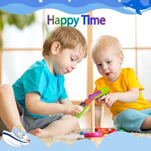 One handed sensory play using the purple nineteen eleven clicking toy for stress management