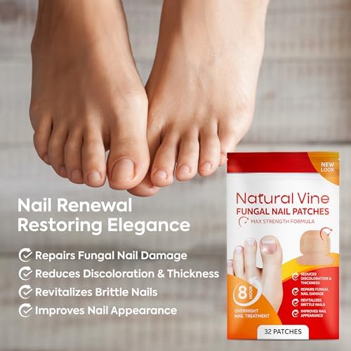 Overnight hydrogel nail patches for fungal infection repair on toes