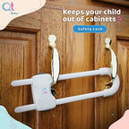 Qt Baby cabinet locks in white packaging