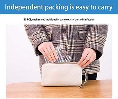 Portable disinfectant swabs for baby navel care and skin cleaning.