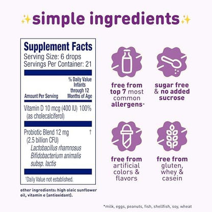 Enfamil baby probiotic drops packaging details